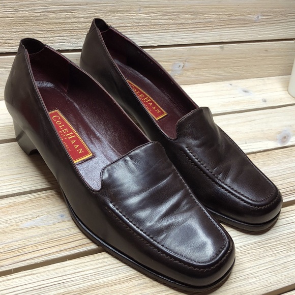 Cole Haan Leather Heeled Loafers Size 7 1/2B - Picture 8 of 8
